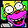 The Simpsons Screensaver icon, showing Krusty the Klown
